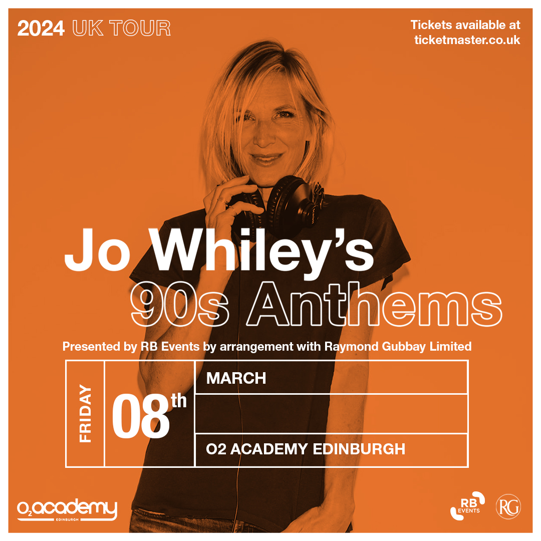 RB Events Jo Whiley's 90s Anthems Edinburgh 2024
